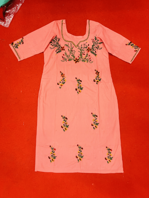 Zardosi Work maggam hand made work Pink Suit