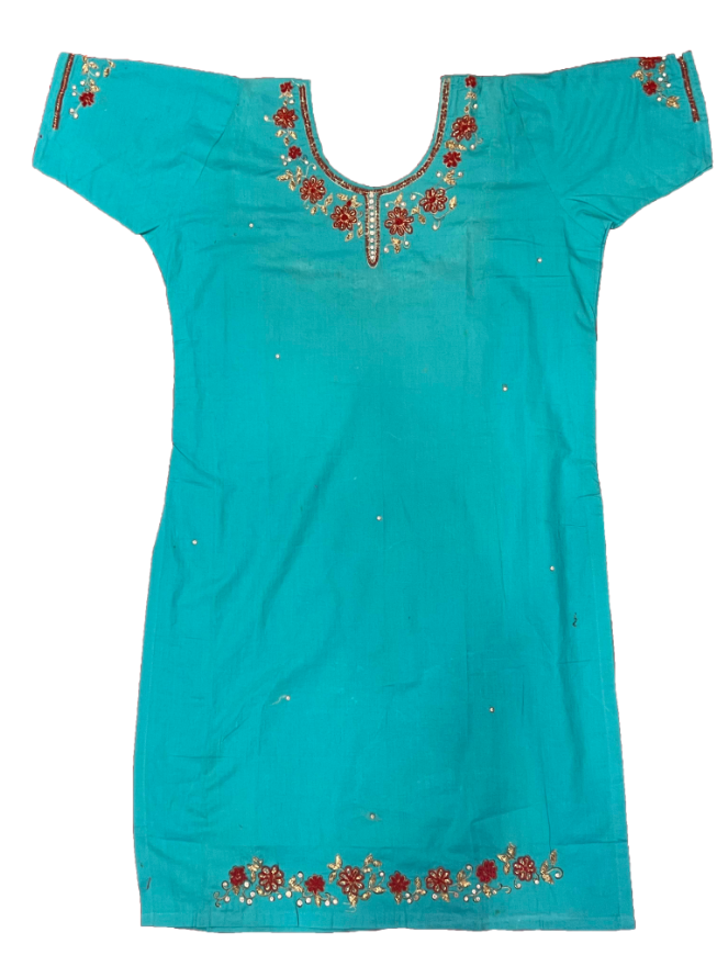 Groundwater Suit With Zari Work