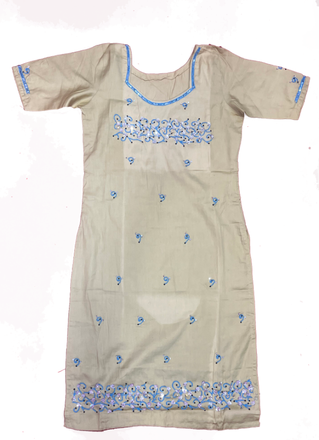 Stone suit With Zari Work