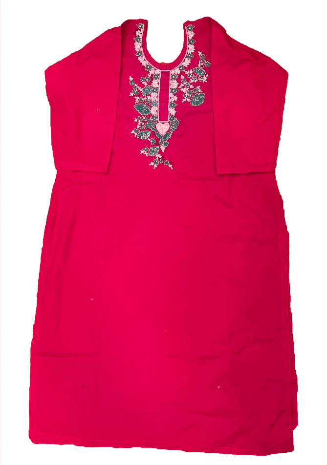 Cardinal suit with zari work