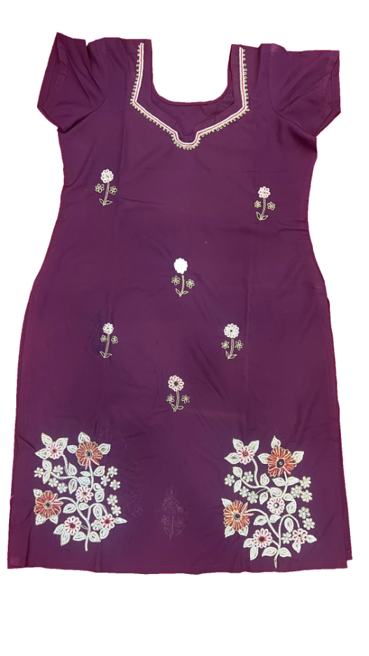 Catalina Blue   Suit With Zari Work